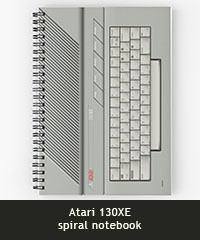 Atari 130XE spiral notebook