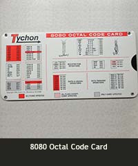 8080 Octal code card