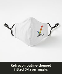 Retrocomputing-themed fitted 3-layer masks