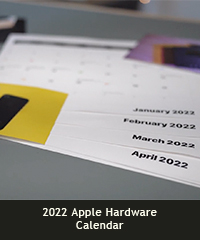 2022 Apple hardware calendar