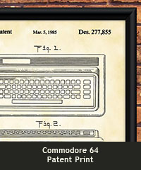 Commodore 64 patent print