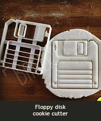 Floppy disk cookie cutter