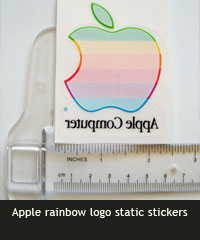 Apple rainbow logo static stickers