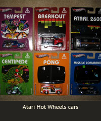 Atari Hot Wheels cars