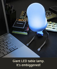 Giant LED table lamp