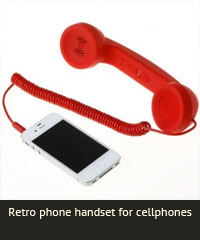 Retro phone handset for cellphones
