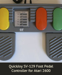 QuickJoy SV-129 Foot Pedal controller for Atari 2600