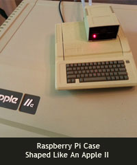 Raspberry Pi case shaped like an Apple II