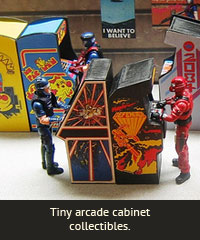 Tiny arcade cabinet collectibles