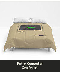 Retro computer comforter