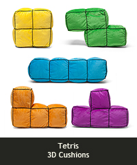 Tetris 3D cushions