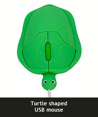 Turtle-shaped USB mouse
