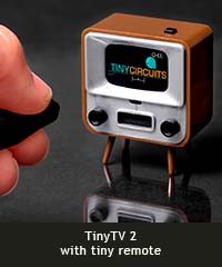 TinyTV 2 with tiny remote