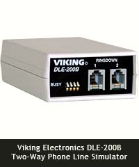 Viking Electronics DLE-200B Two-Way Phone Line Simulator